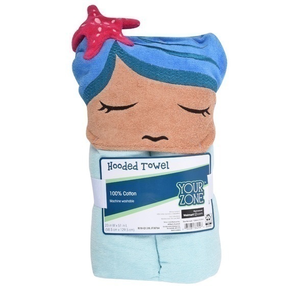 Your Zone | Bath | Your Zone Mermaid Hooded Towel | Poshmark